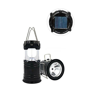 Solar Şarjlı Güneş ve Usb Şarjlı Kamp Feneri Işıldak