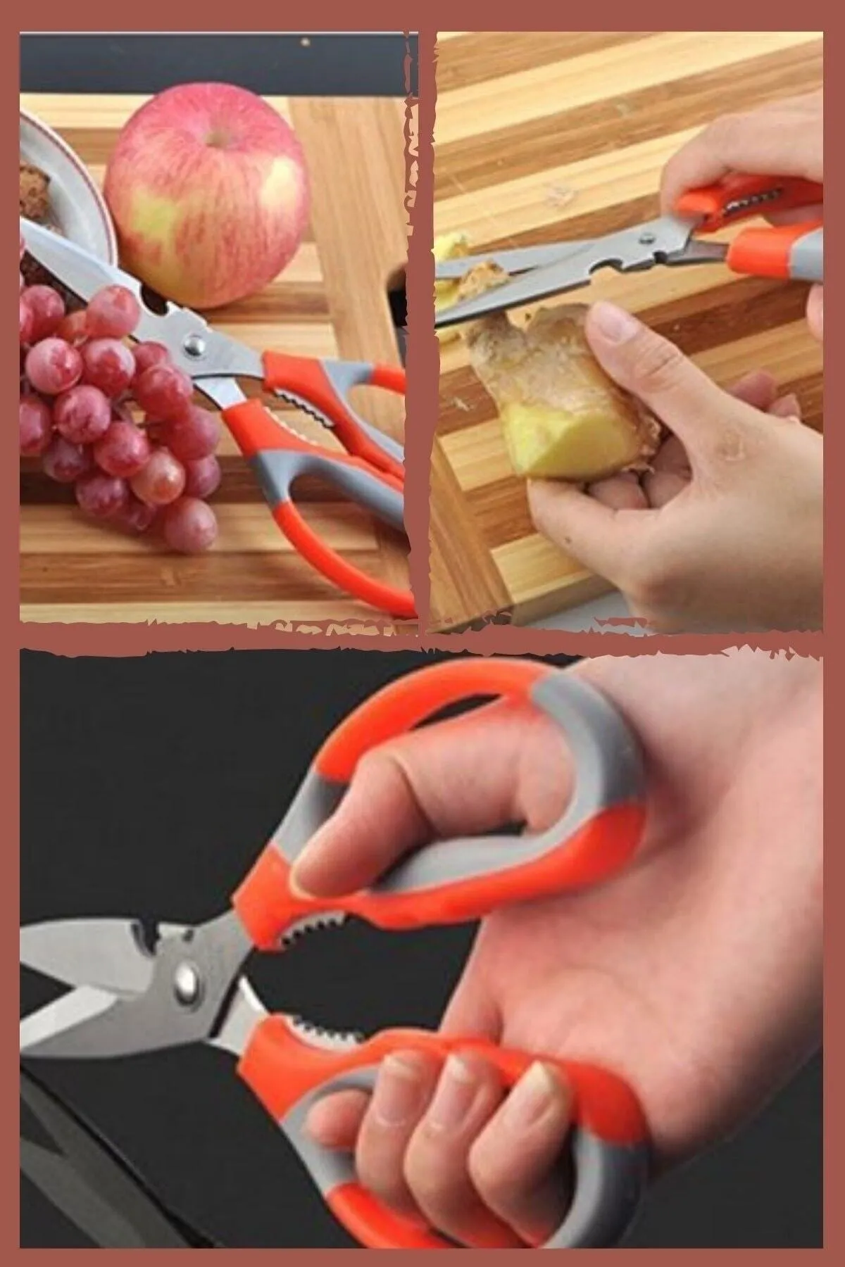 Çok Amaçlı Paslanmaz Et-tavuk-börek Doğrama Makası - Görsel 2