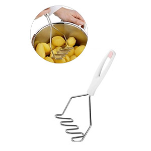 Pratik Lüx Metal Paslanmaz Patates Ezme Aparatı