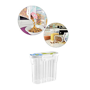 Bakliyat, Makarna, Pirinç, Erzak Gıda Saklama Kabı Papatya Kapaklı 1,7 Litre