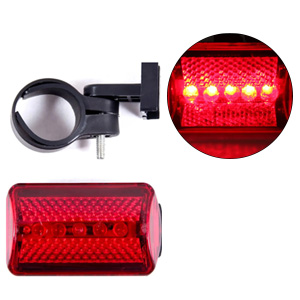 5 Ledli 7 Modlu Bisiklet Arka Stop Ikaz Lambası Led Lamba